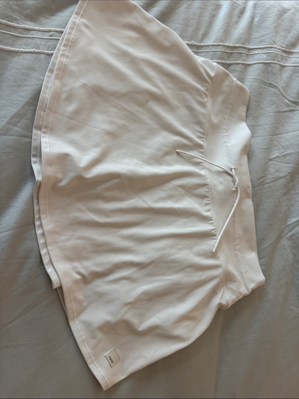 Vuori White Athletic Skort with Drawstring
